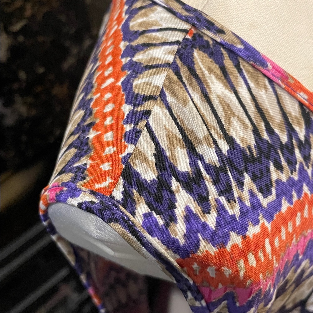 Ruby Rd. Multicolor Abstract Dress - Picture 4 of 10